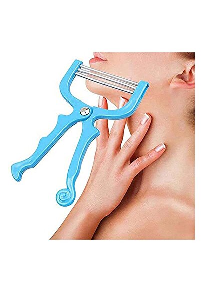 GENERIC4 Portable spring facial hair removal device — Blue threading tool for...