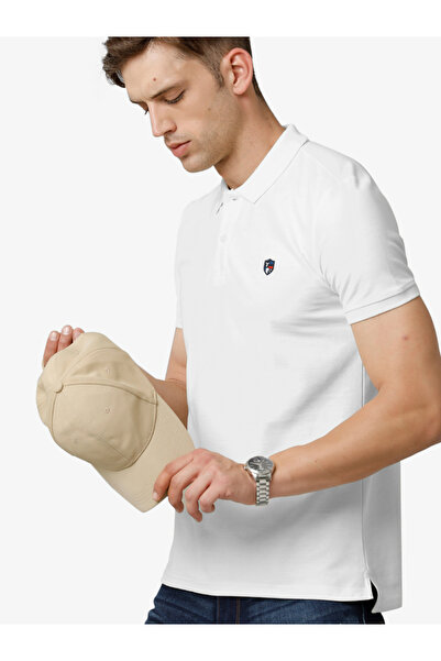 FERVORO By Styli Men Plain White Cotton Polo