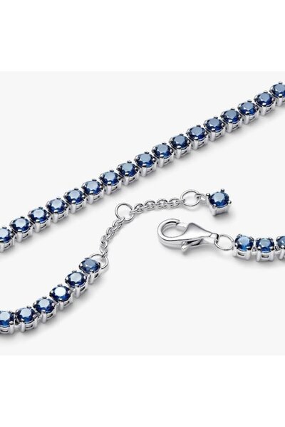 Pandora Bratara dedicata tenisului Cristal Albastru din Argint 925 - 19cm