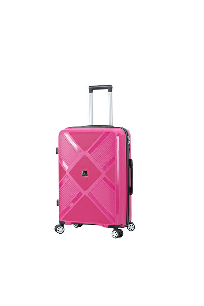 Madisson Cărucior mediu SW53103, 66x45x25 cm, 100% polipropilenă, încuietoare, 4 roți 360°, fuchsia