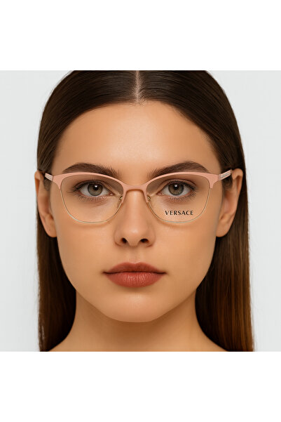 Versace VE 1251 1424 – Mat Pembe Mavi Işık Korumalı Gözlük