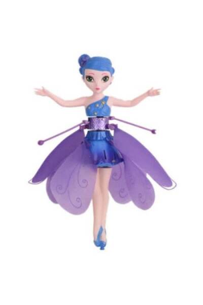 Toys Păpușă zână zburătoare cu senzor și încărcător USB, 21x14,5 cm