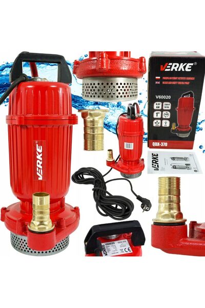 VERKE Pompa submersibila pentru apa 1", 0.37kw debit 5 m3/h,