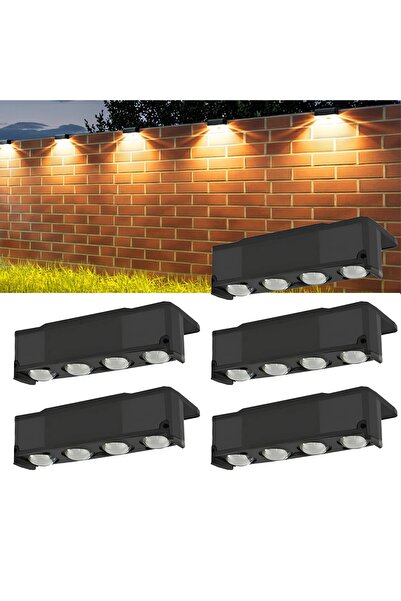 LEDIGANT Set 5 Lampi Solare cu 4 LED-uri, IP65, 12 Moduri