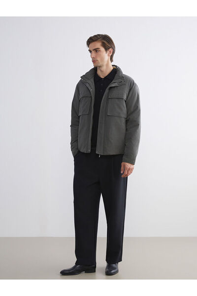 LC Waikiki Palton pentru bărbați cu guler stand standard