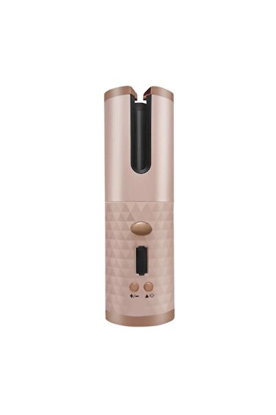 Tiessa wireless automatic curler, 150°C-200°C, USB charging, 5000 mAh, pink/gold