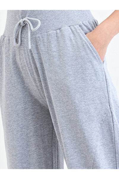 Styli Grey Wide leg Joggers with Drawstring