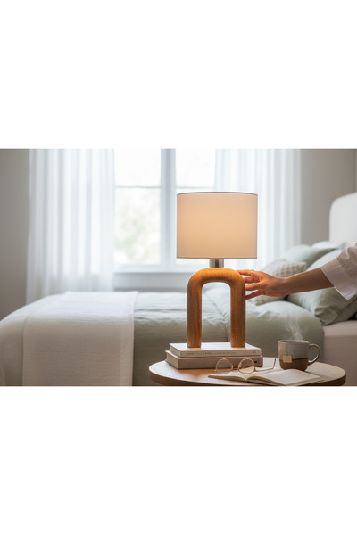 Cristalin Aydınlatma Diego Natural Wooden Lampshade