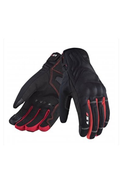 LS2 JET 2 WATERPROOF ELDİVEN SİYAH-KIRMIZI