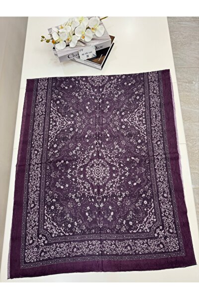 ACAR İPEK Etnik Desen Bambu Kraş Şal