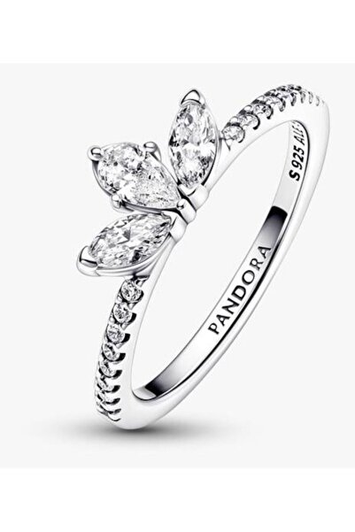 Pandora Shiny ring with herbarium group Zirconium in 925 Silver - 54