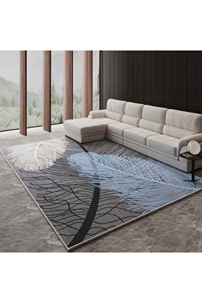 NKX سجادة غرفة معيشة فاخرة من Nordic Light ذات قاعدة بلاستيكية مخملية كريستالية 160 × 230 سم