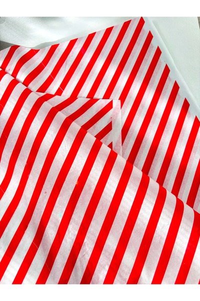 Hayal.kirtasiyesi ورق هدايا عيد الميلاد مخطط باللون الأحمر 10 قطع مقاس 50 × 7...