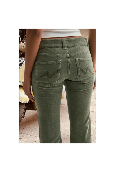 Mokşa Pocket Detailed Flare Bootcut Low Waist Flared Jeans