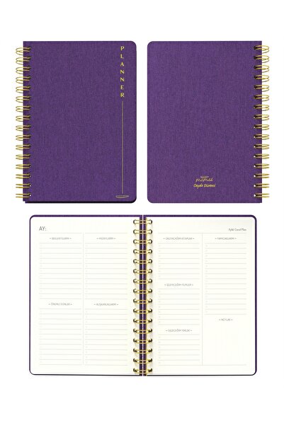 Meli Melek Melimelek Planner Purple (Paperback) - Ceyda Düvenci