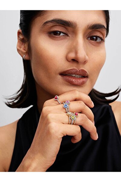 Pandora Heart-shaped Ring Pink Pave Zirconium 925 Silver - 54