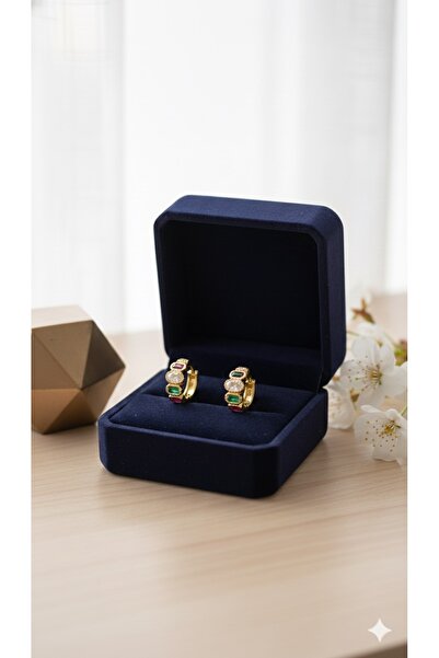 RM Bijuteri Zircon Stone Y Necklace Earrings