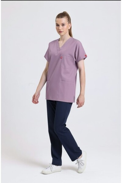 ONURTEKS قماش قابل للتمدد زي طبي موحد، موحد للممرضات والأطباء والطبيب البيطري...