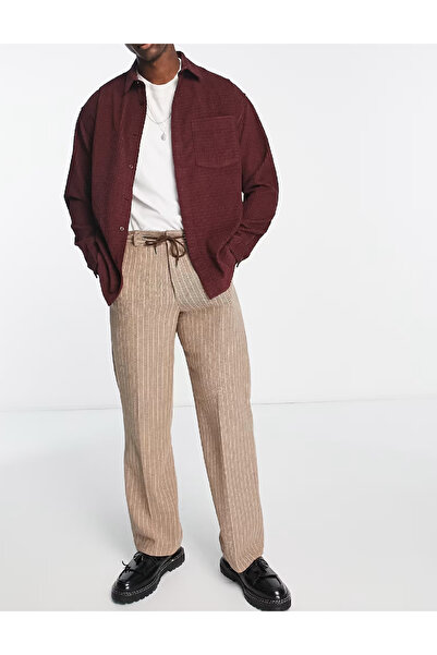 ASOS Oversize Shirt, Burgundy