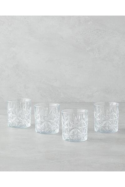 English Home Vitreous Glass 4-Piece Glass Set 230 ml Transparent (4.08.2025)