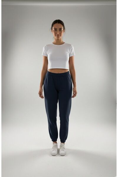 My Blog Navy Blue Crew Neck Sweatpants