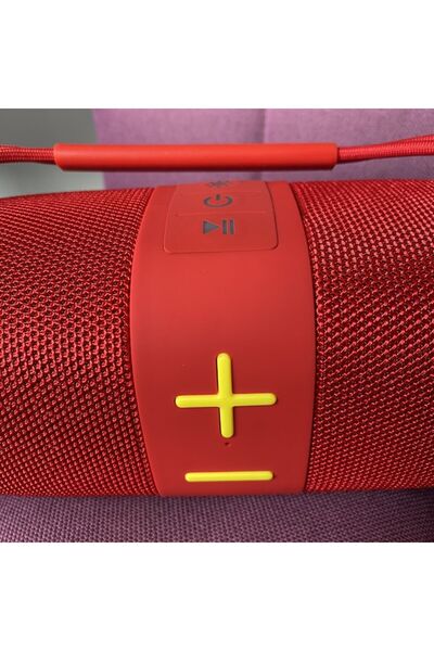 MeK Fine Portable Subwoofer Speaker Wireless TWS Bluetooth 5.3 Surround360° IPX5 Ferrari Red -