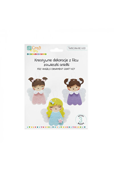 dp Craft Set de creație pentru ornamente de îngerași din fetru – 3 piese