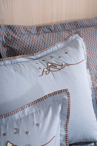 Puffy Set de lenjerie de pat Haus Ranforce pentru pat dublu - Albastru