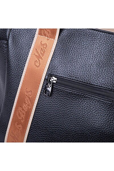 Nas Bag Women's Extra Large Shoulder Bag and Sports Bag (46X36 cm) Black Sand Tan Lopez