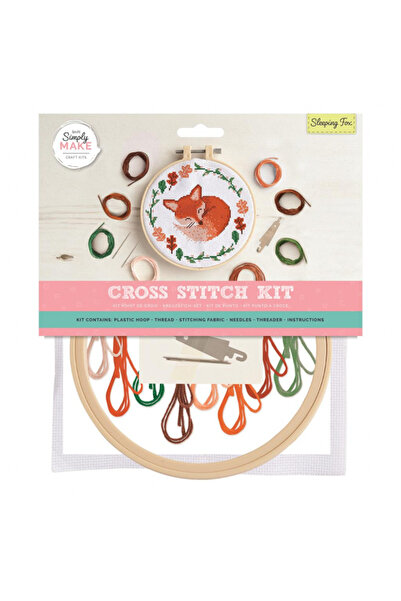 dp Craft Kit mare de cusut în cruce - Vulpea adormită
