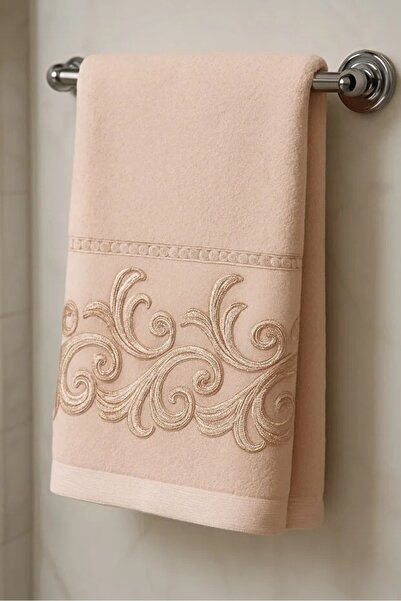 Modares Store Sarmaşık Hand Towel Daily Dowry Velvet Powder 50X90