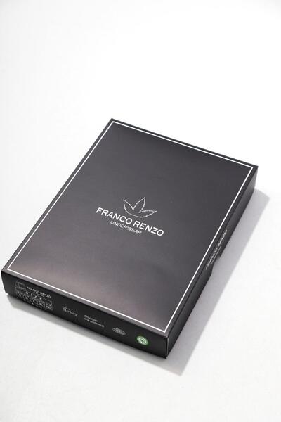 FRANCO RENZO Men's 6-Piece Luxury Boxed Cotton and Stretch Fabric Boxers - Anthracite