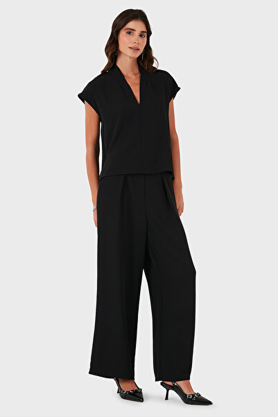 Via Dante Relaxed Fit V-Neck Short-Sleeved Blouse Blouse 268755088