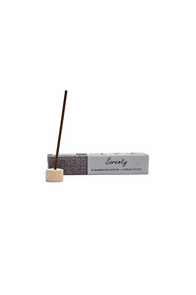 incense Tămâie din plante fără bambus cu suport Serenity -- 34 g