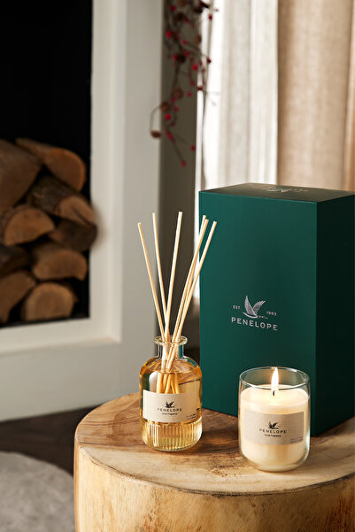 Penelope Yılbaşı Amber Noir Kutulu Hediye Seti (Oda Kokusu & Mum)