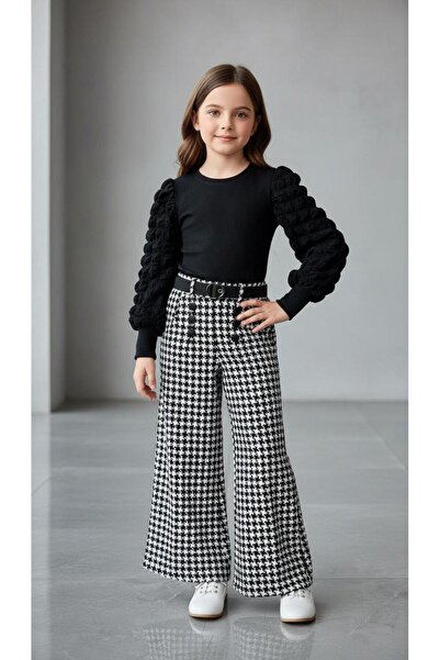 NURTOPU Girls' Set Top and Bottom Set Transitional Soft Fabric High Quality and Flexible