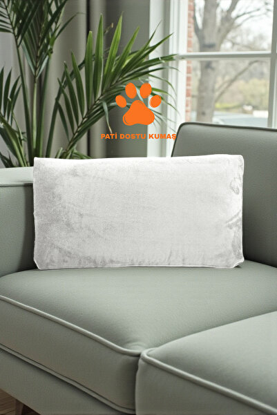 AYPETEKS Pati Dostu Kırlent Kılıfı - Açık Krem ( Ekru ) Koltuk Sırt Minder Kılıfı -Büyük Sırt Kırlent Kılıfı