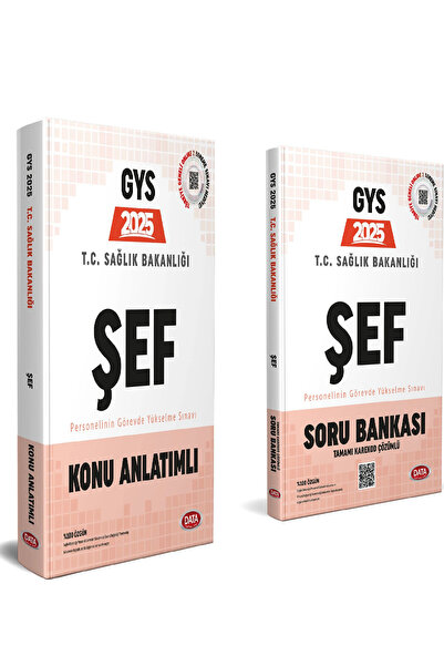 Data Yayınları T.C. Sağlık Bakanlığı GYS Şef Konu Anlatımlı+Soru Bankası 2026...