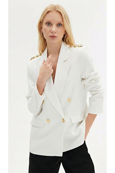 Levoria Aksesuar Detaylı Kruvaze Ceket