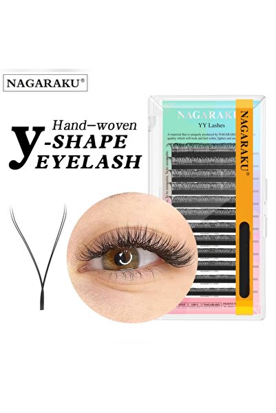 NAGARAKU İpek Kirpik YY Volüme D Kıvrım Mix Karışık Uzunluk 7-15 MM