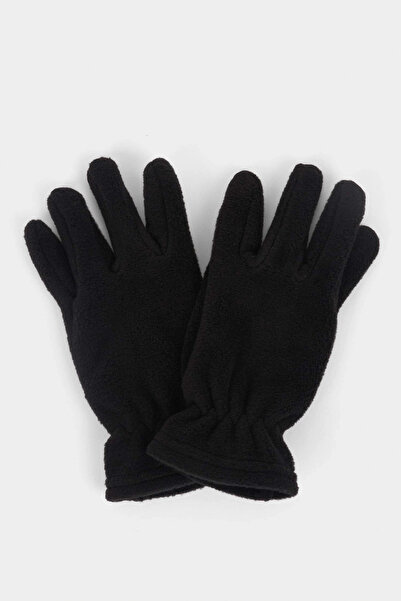 DeFacto F5553A8Bk27 Black Boy's Fleece Gloves