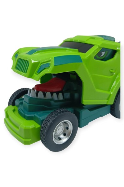 KIZIL Friction Powered Construction Vehicles - Dinosaur Crane - Bh002 - Green