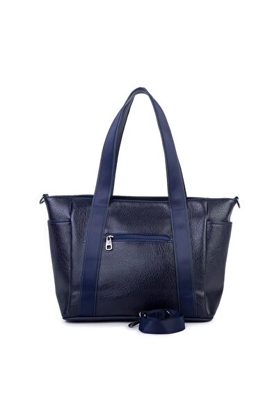 Nas Bag Women's Extra Large Shoulder Bag and Sports Bag (46X36 cm) Navy Blue Victoria