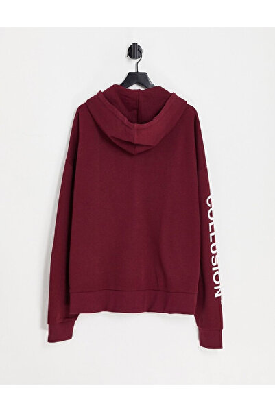 collusion Oversize Sweatshirt, Burgundy