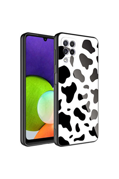 zore حافظة هاتف Galaxy A22 4G مصنوعة من السيليكون الصلب المزخرف وغطاء إيبوكسي...