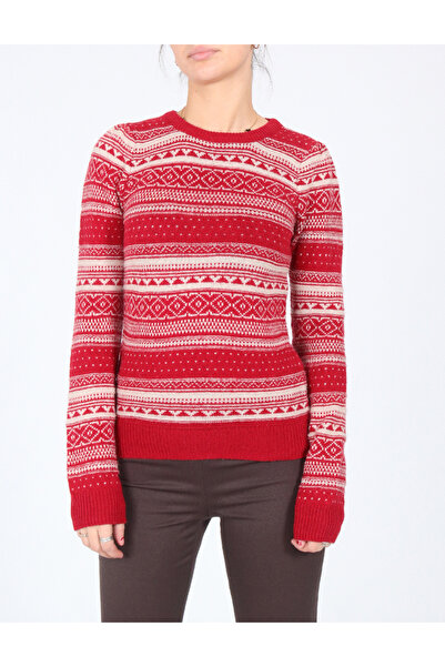 Evendi Sweater, ecru/red