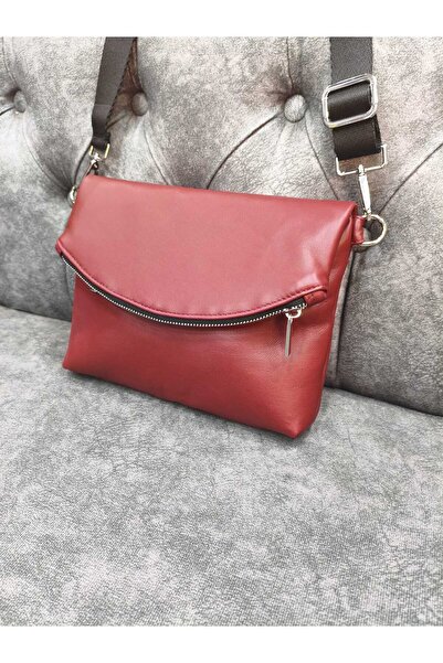Dein DasLeder Genuine Leather Foldable Bag Burgundy Style