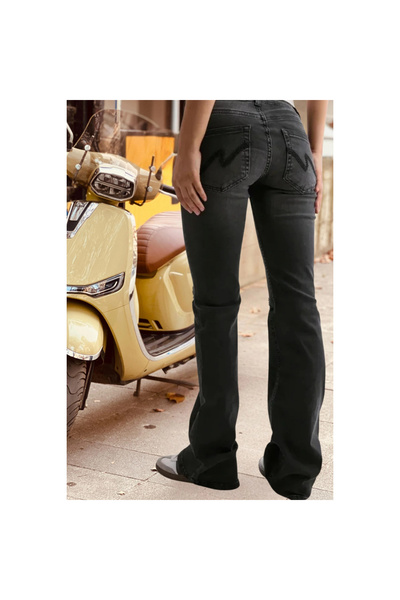 Mokşa Pocket Detailed Flare Bootcut Low Waist Flared Jeans