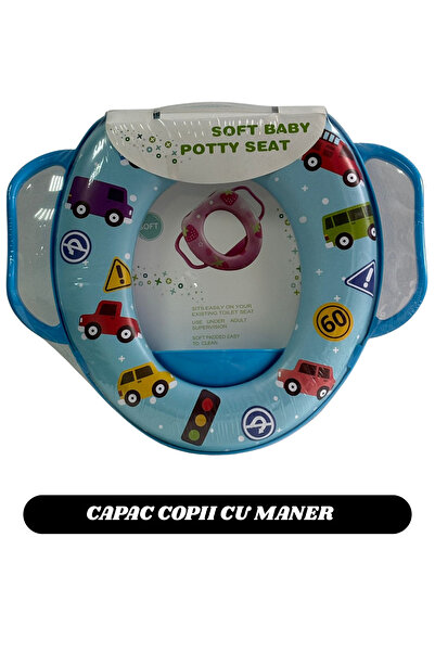 Zilan Capac/Reductor WC pentru copii cu manere – moale, confortabil, model colorat