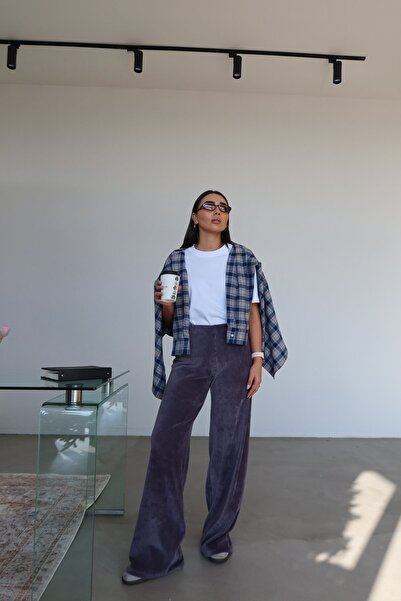 Özge Özgenç Παντελόνι από βελούδο κοτλέ